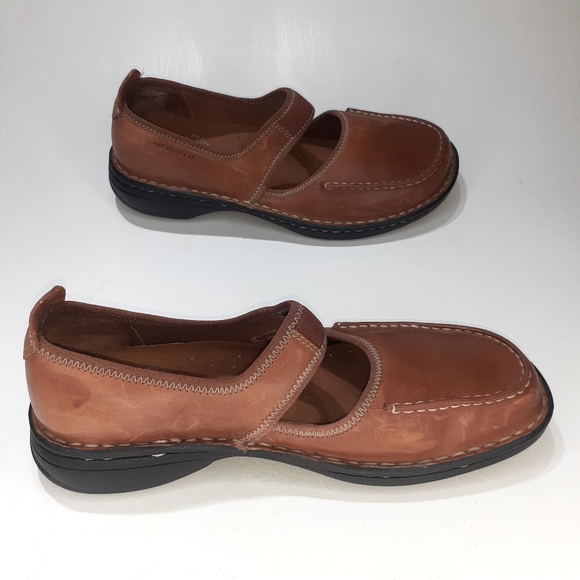 Merrell Tetra Emjay Nutmeg Leather Mary Jane Sz9 - Picture 3 of 10